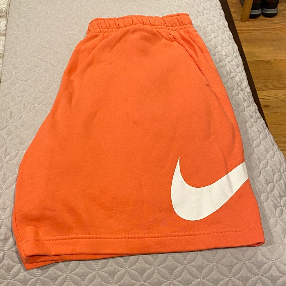 Nike Men's Orange Athletic Shorts